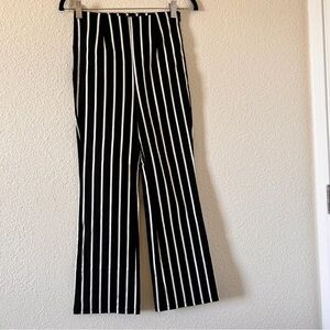 Forever 21 Contemporary Striped Straight Ankle Pants Women’s Medium Rock Grunge